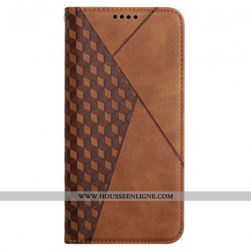 Flip Cover Oppo A54 5G / A74 5G Skin-Touch style Cubique