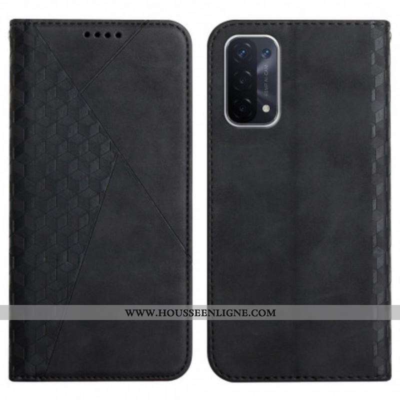 Flip Cover Oppo A54 5G / A74 5G Skin-Touch style Cubique