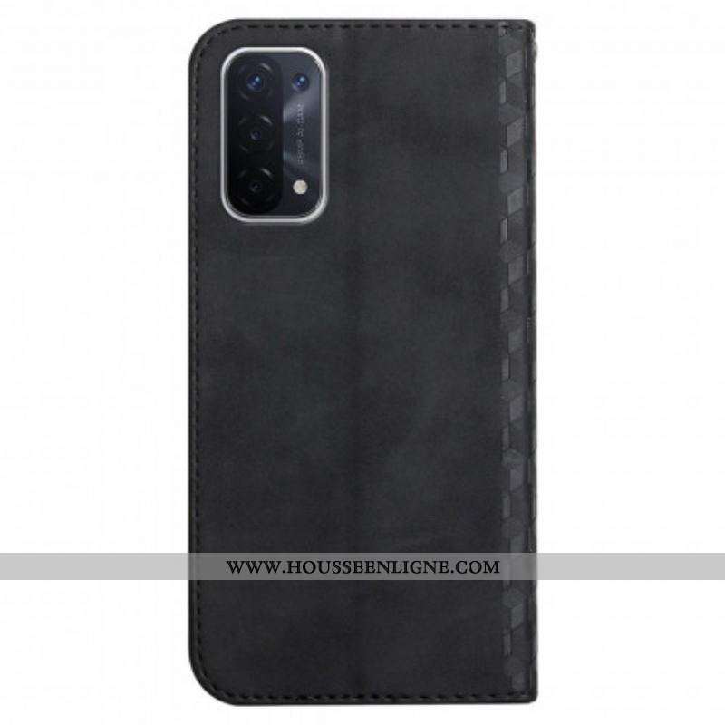 Flip Cover Oppo A54 5G / A74 5G Skin-Touch style Cubique