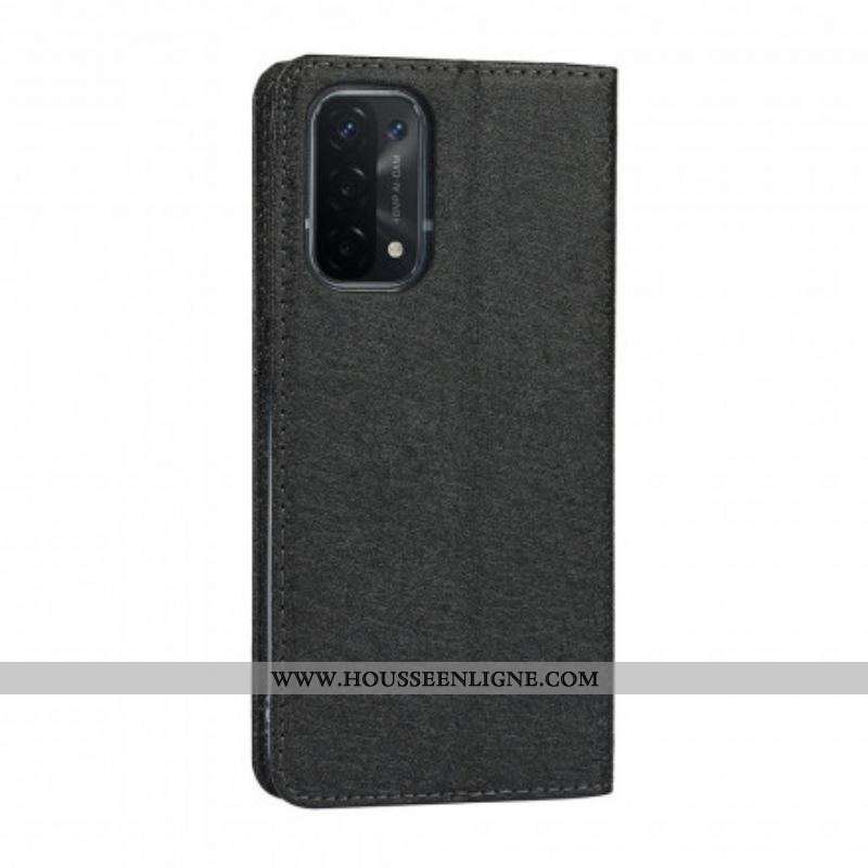 Flip Cover Oppo A54 5G / A74 5G Style Cuir Douceur avec Lanière