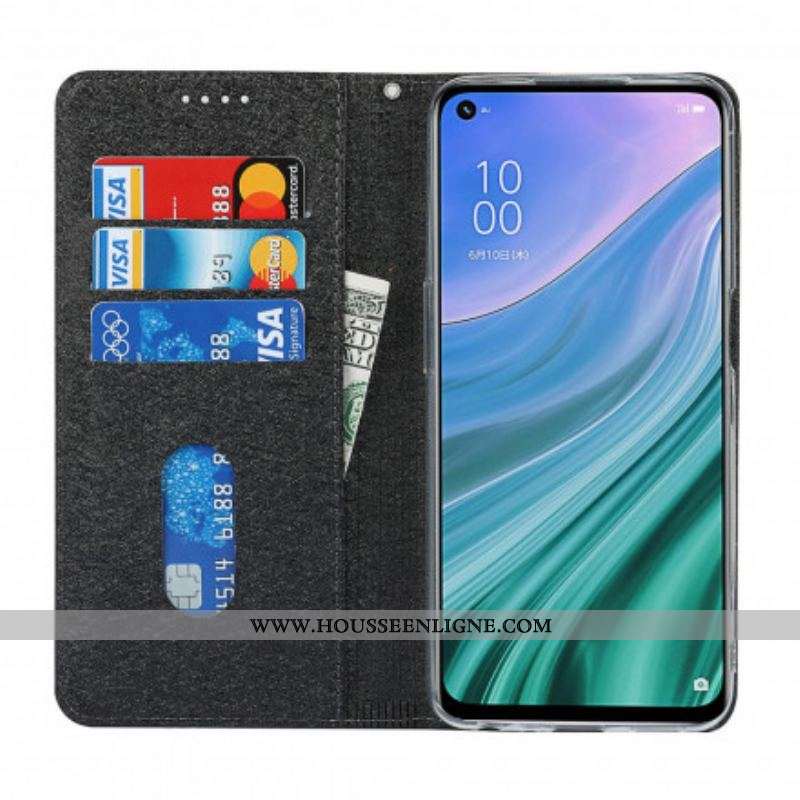 Flip Cover Oppo A54 5G / A74 5G Style Cuir Douceur avec Lanière