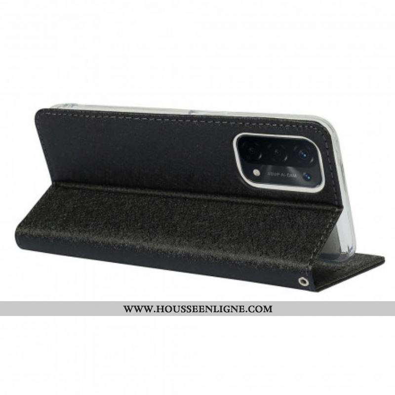 Flip Cover Oppo A54 5G / A74 5G Style Cuir Douceur avec Lanière