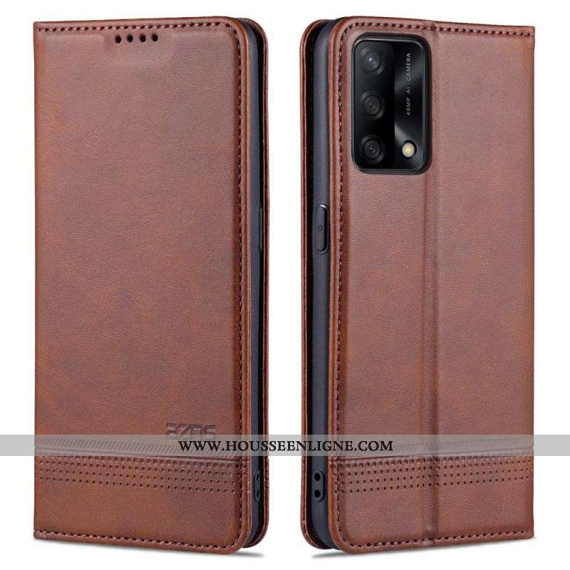 Flip Cover Oppo A74 4G AZNS Simili Cuir