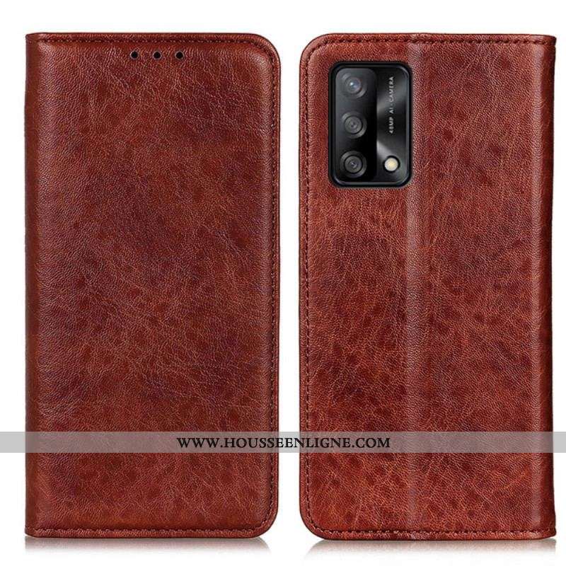 Flip Cover Oppo A74 4G Texture Cuir