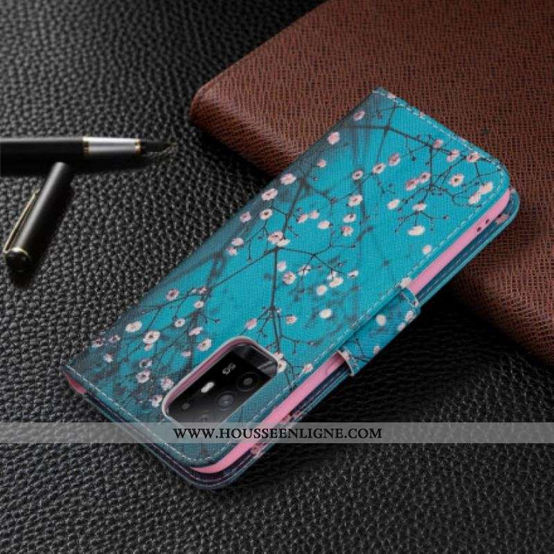 Flip Cover Oppo A94 5G Branches Fleuries
