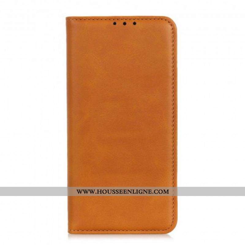 Flip Cover Oppo A94 5G Cuir Fendu Élégance