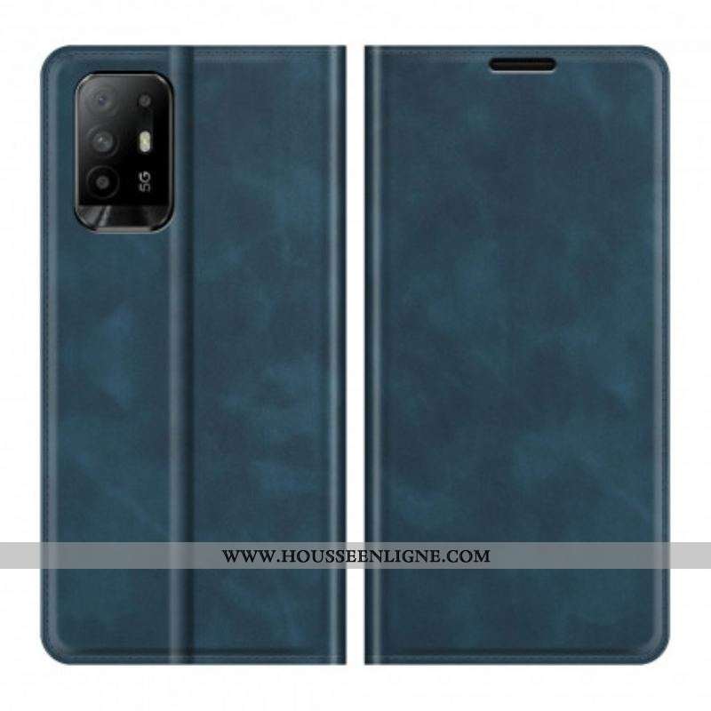 Flip Cover Oppo A94 5G Effet Cuir Douceur