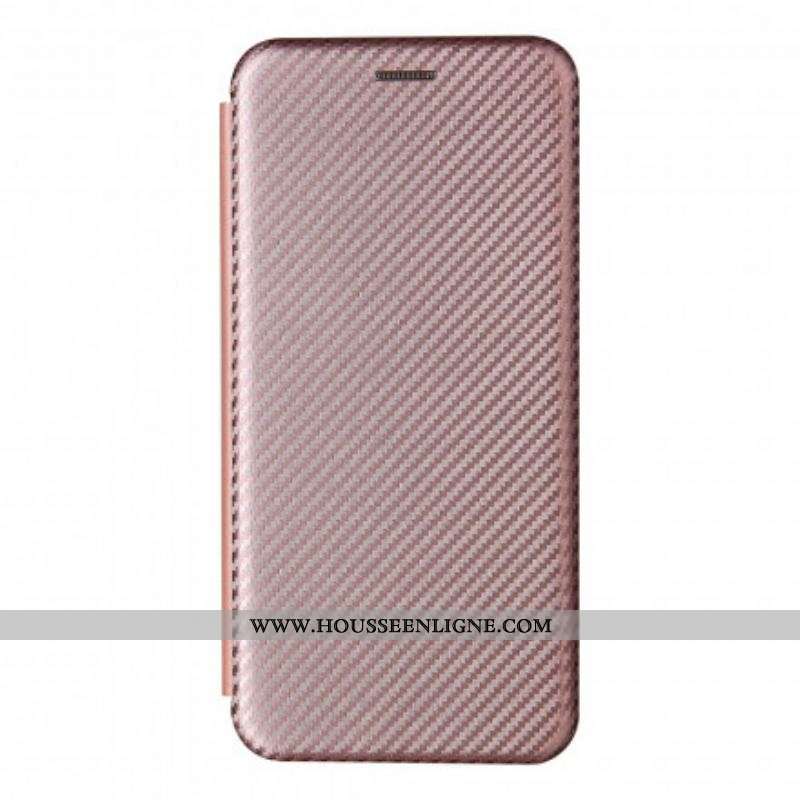 Flip Cover Oppo A94 5G Silicone Carbone Coloré