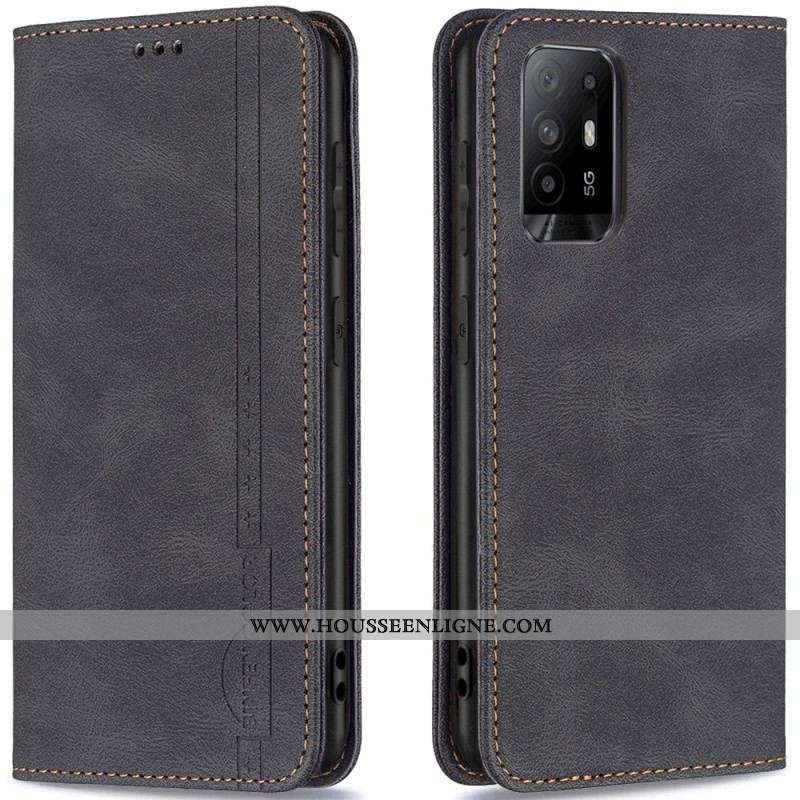 Flip Cover Oppo A94 5G Simili Cuir