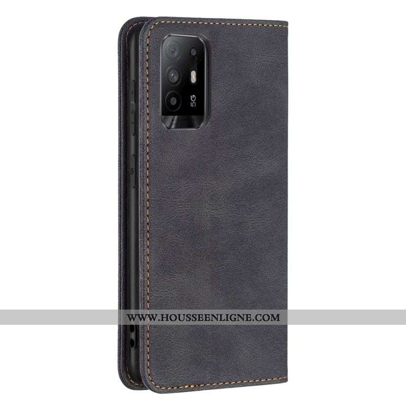 Flip Cover Oppo A94 5G Simili Cuir