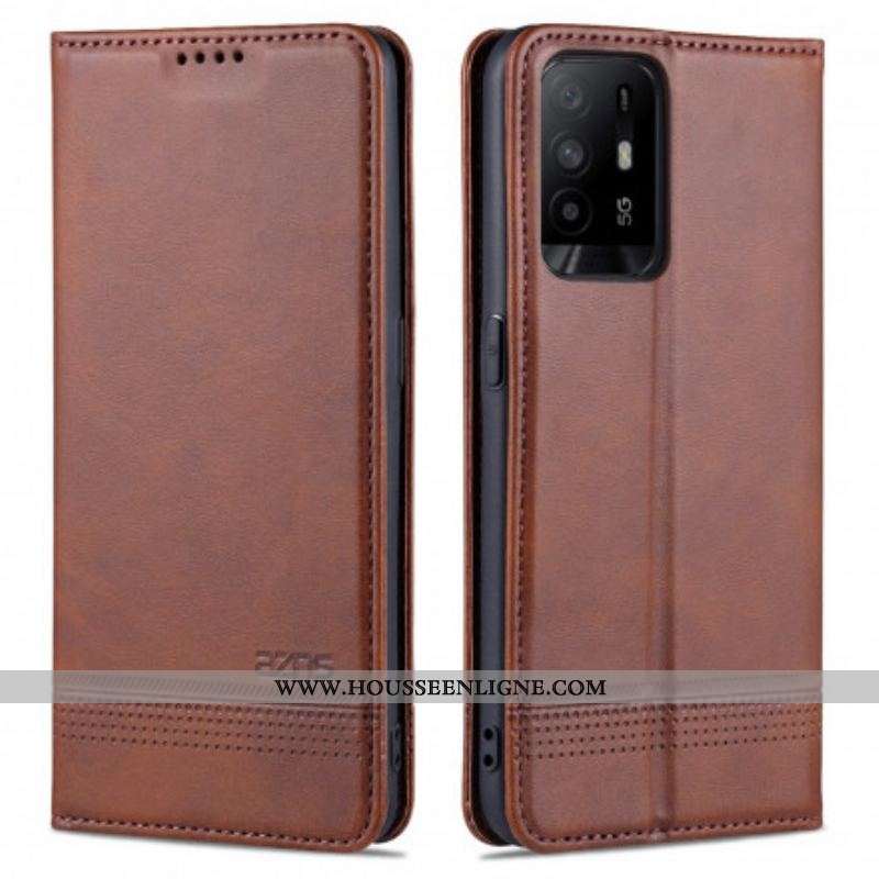Flip Cover Oppo A94 5G Style Cuir AZNS