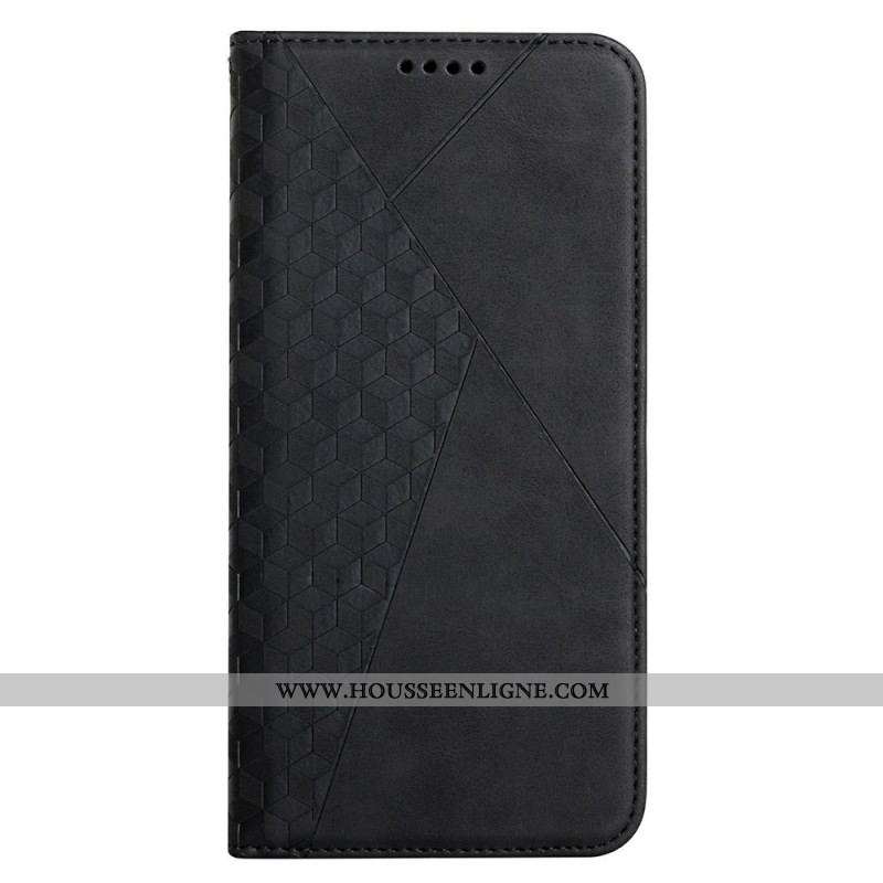 Flip Cover Oppo Find X3 Lite Effet Cuir Géo
