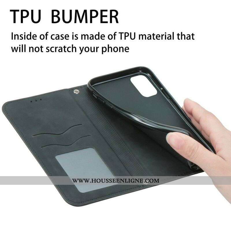 Flip Cover Oppo Find X3 / X3 Pro Simili Cuir Vintage