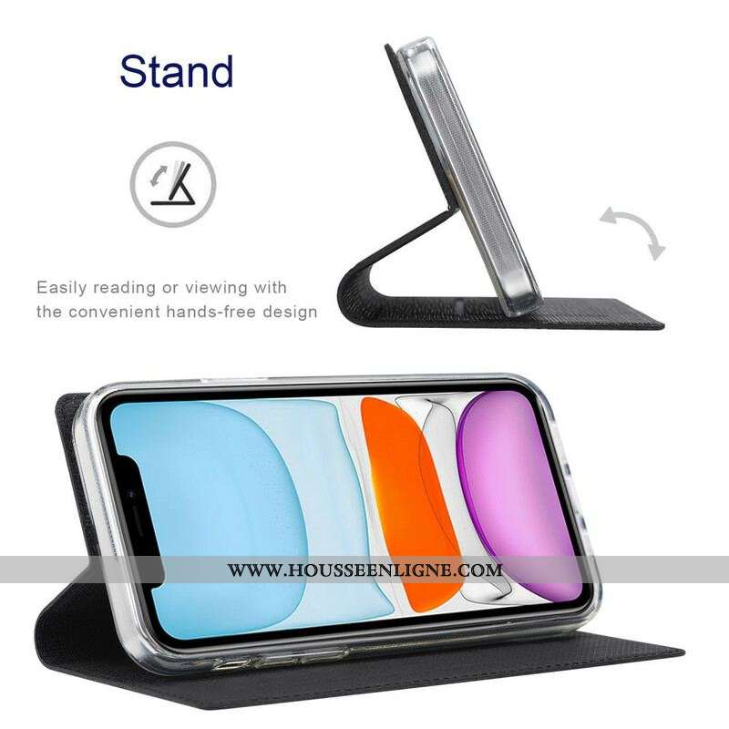 Flip Cover Oppo Find X3 / X3 Pro Texturée VILI DMX