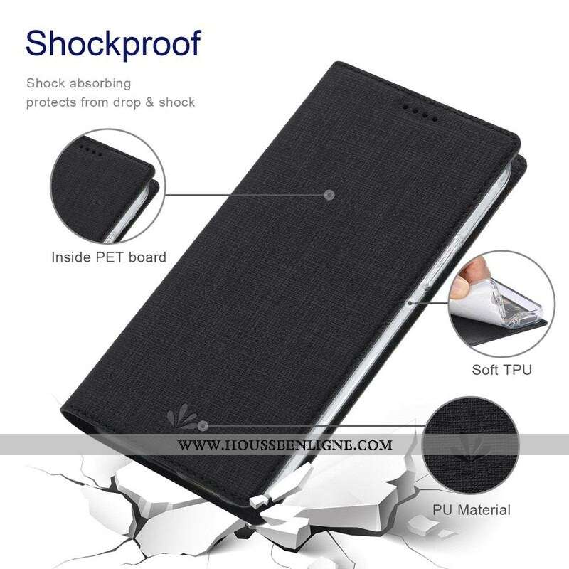 Flip Cover Oppo Find X3 / X3 Pro Texturée VILI DMX