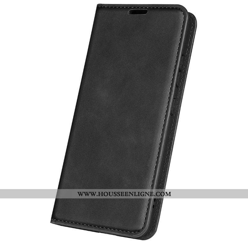 Flip Cover Oppo Find X5 Effet Cuir Douceur Soie
