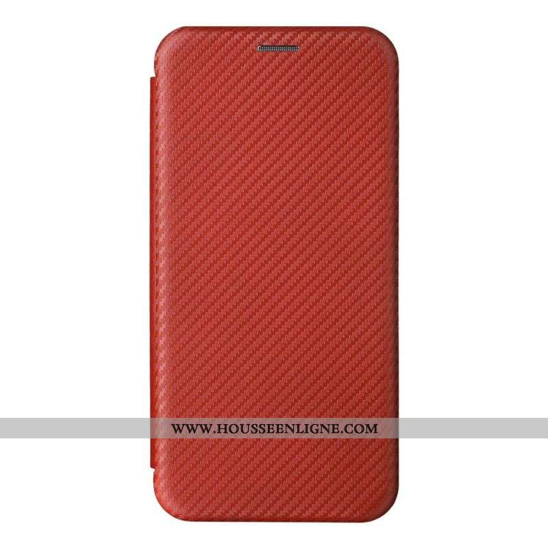 Flip Cover Oppo Find X5 Fibre Carbone