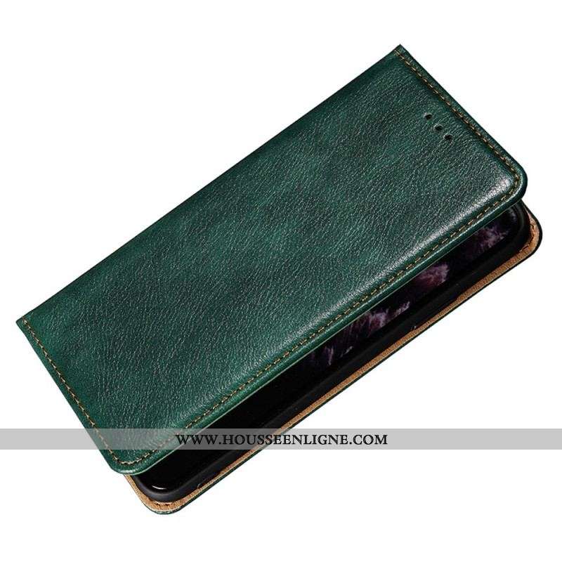 Flip Cover Oppo Find X5 Lite Simili Cuir Coutures