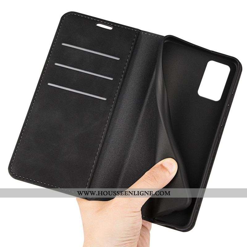 Flip Cover Oppo Find X5 Lite Simili Cuir Uni