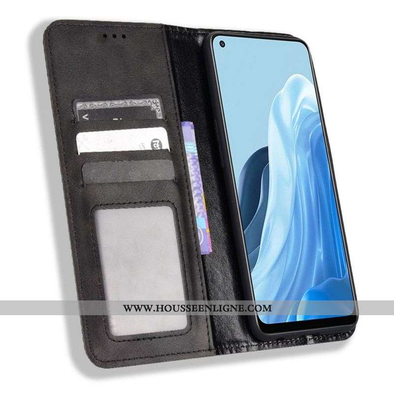 Flip Cover Oppo Find X5 Lite Style Cuir Stylisé
