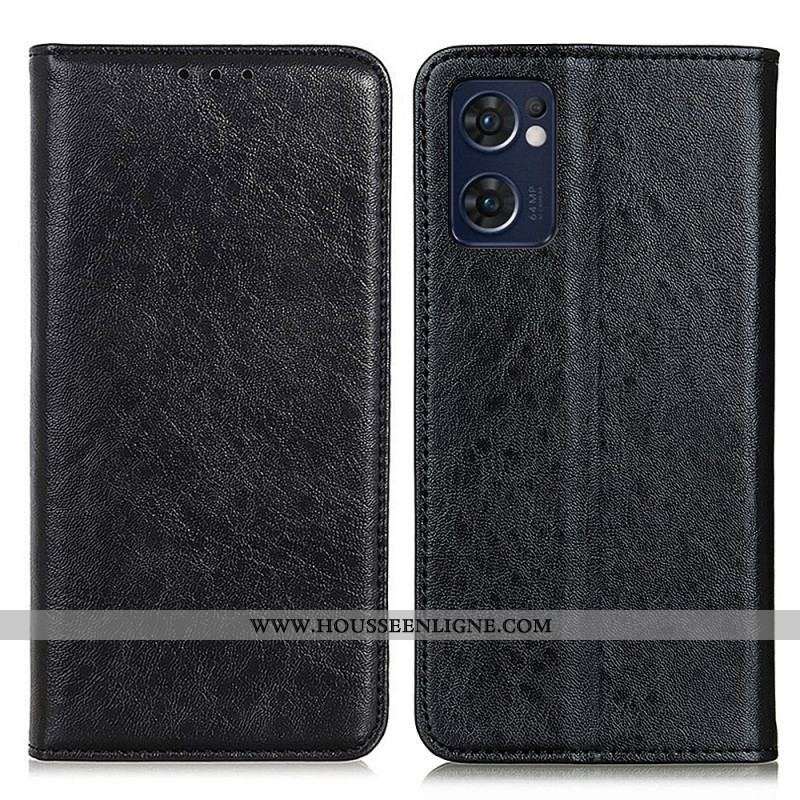 Flip Cover Oppo Find X5 Lite Texture Cuir