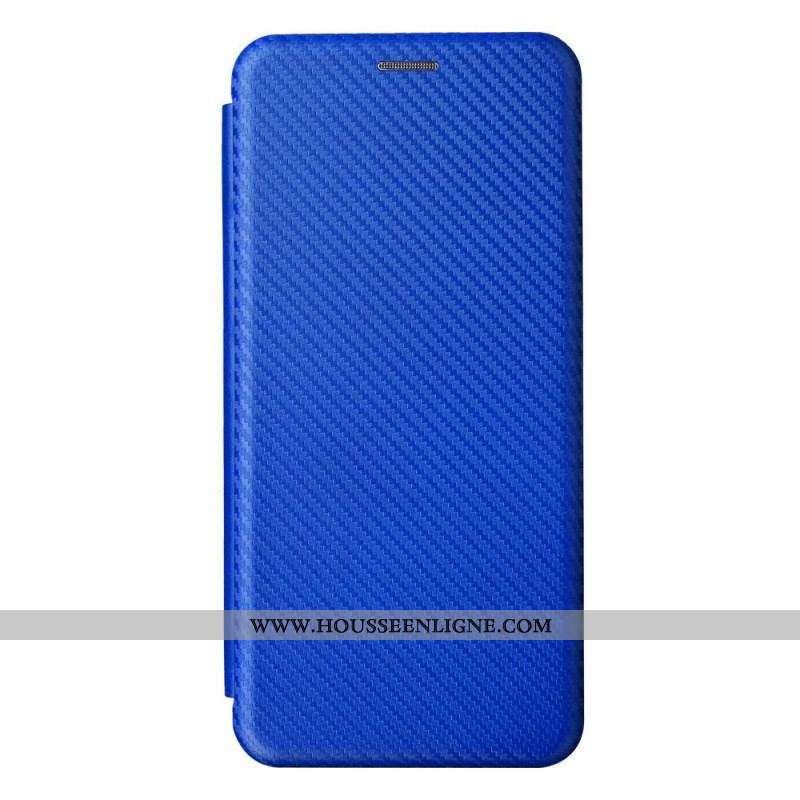 Flip Cover Oppo Find X5 Lite Texture Fibre Carbone