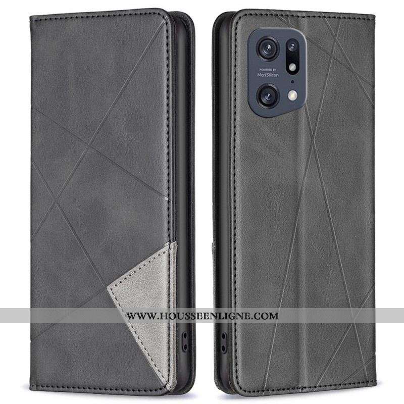 Flip Cover Oppo Find X5 Pro Losanges