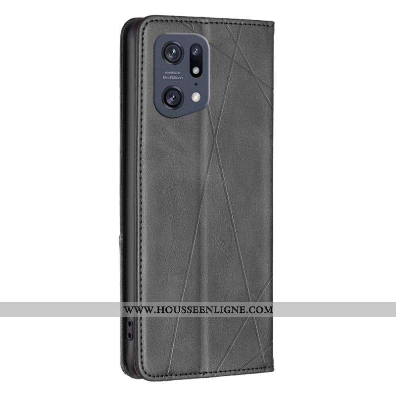 Flip Cover Oppo Find X5 Pro Losanges