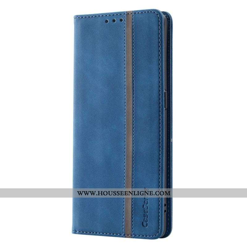 Flip Cover Oppo Find X5 Pro Simili Cuir CASEDANCE
