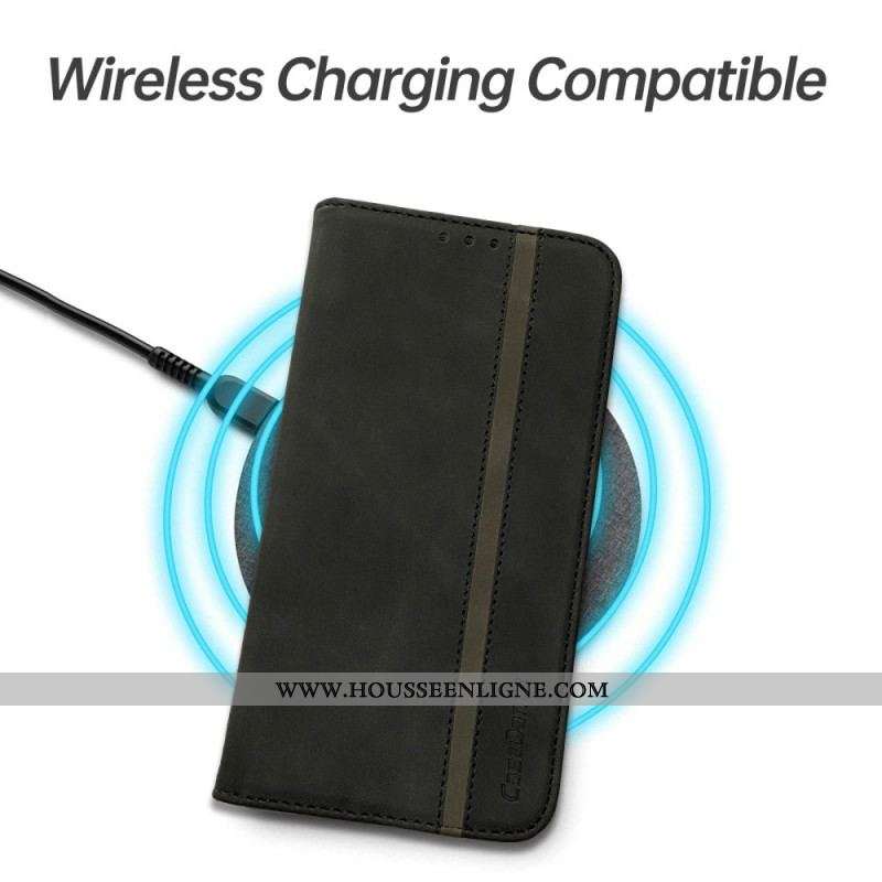Flip Cover Oppo Find X5 Pro Simili Cuir CASEDANCE