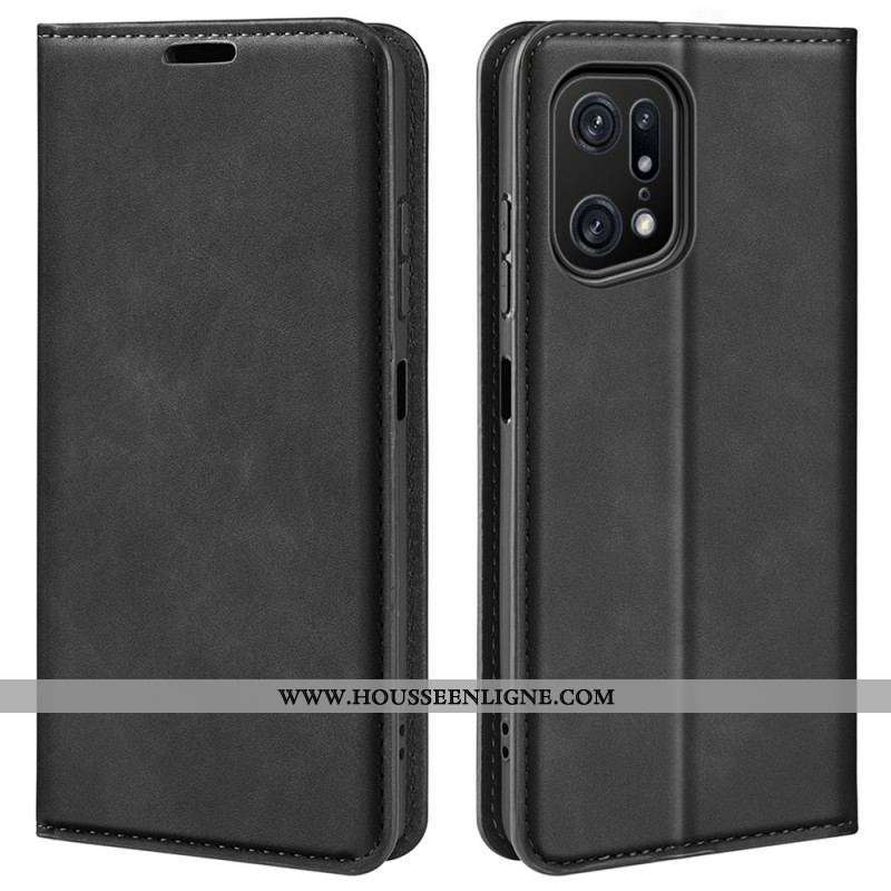 Flip Cover Oppo Find X5 Pro Skin-Touch