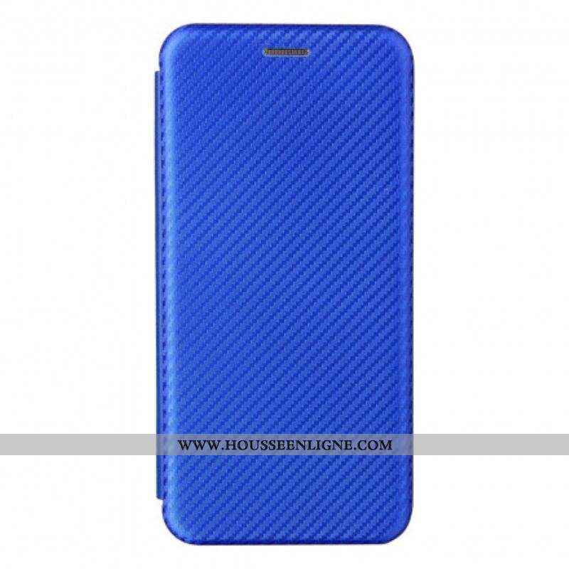 Flip Cover Oppo Reno 6 5G Silicone Carbone Coloré