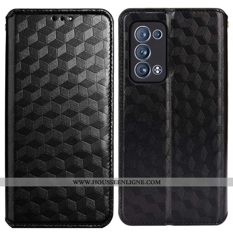 Flip Cover Oppo Reno 6 Pro 5G Cubes 3D