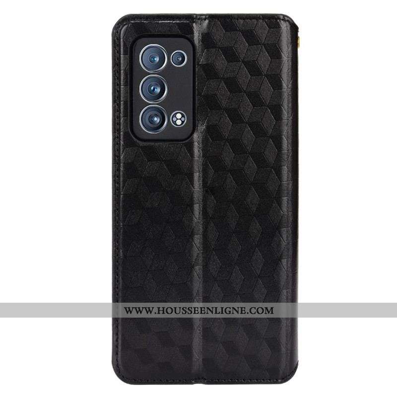 Flip Cover Oppo Reno 6 Pro 5G Cubes 3D