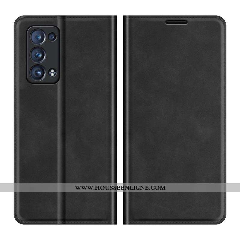Flip Cover Oppo Reno 6 Pro 5G Skin-Touch Douceur