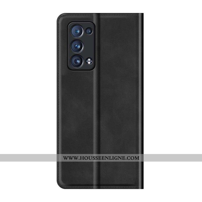 Flip Cover Oppo Reno 6 Pro 5G Skin-Touch Douceur