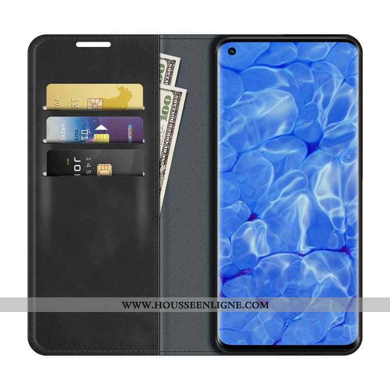 Flip Cover Oppo Reno 6 Pro 5G Skin-Touch Douceur