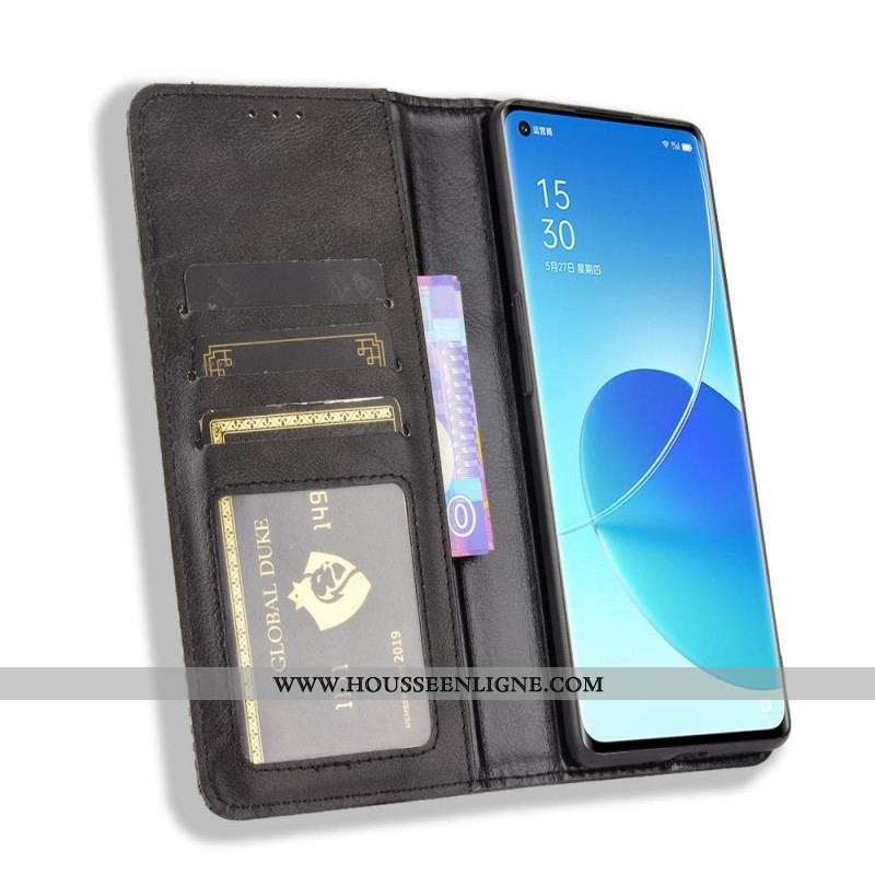 Flip Cover Oppo Reno 6 Pro 5G Stylisée