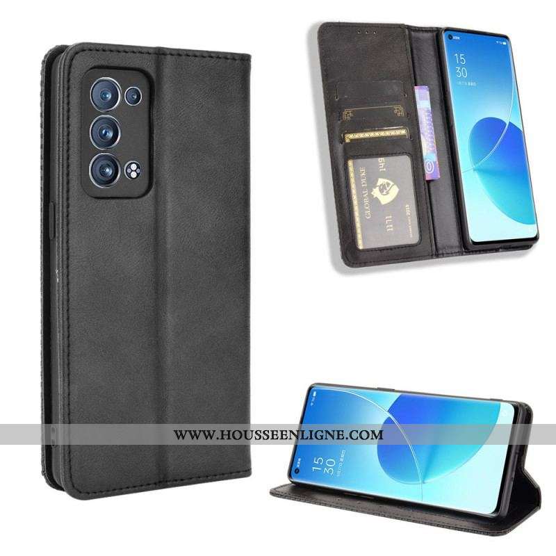 Flip Cover Oppo Reno 6 Pro 5G Stylisée