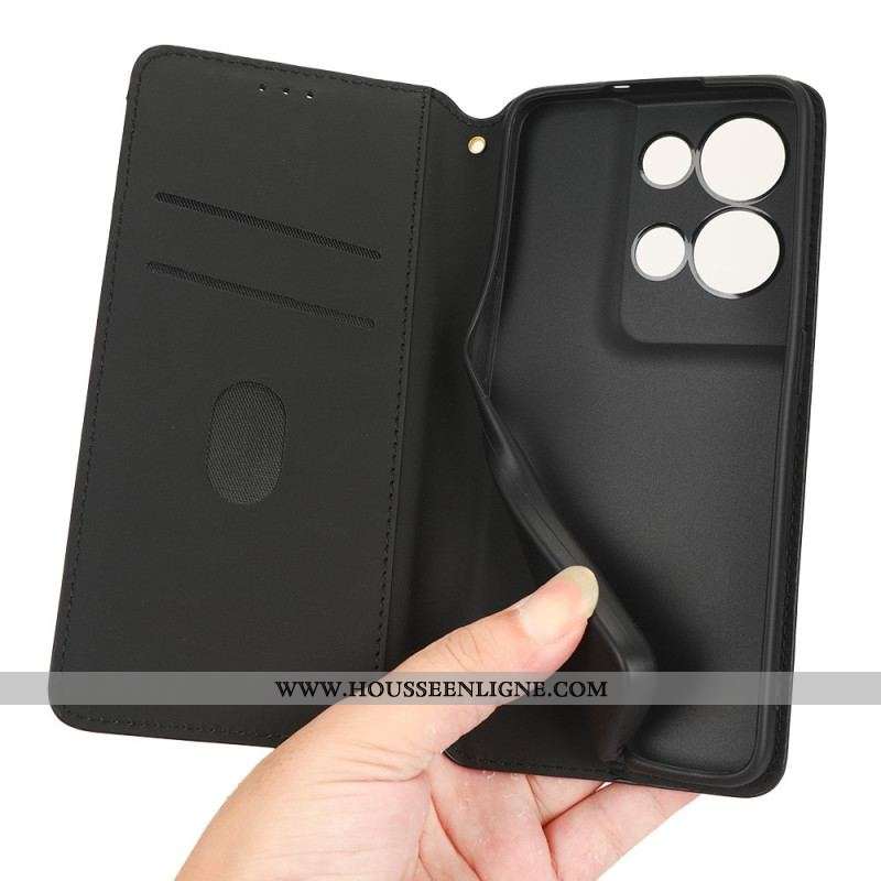 Flip Cover Oppo Reno 8 Pro Effet Cuir Cubes 3D