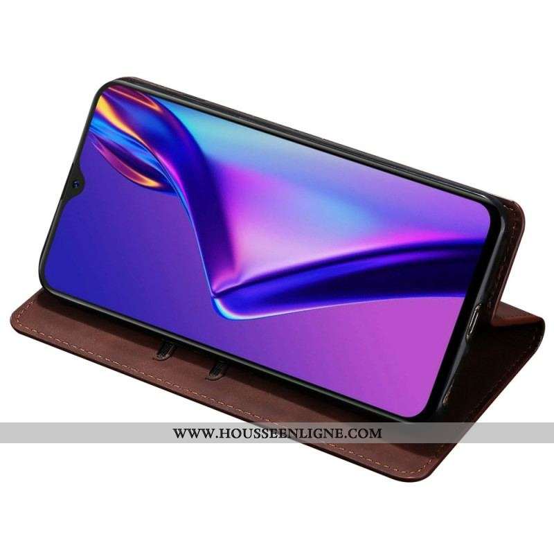 Flip Cover Oppo Reno 8 Pro Effet Cuir