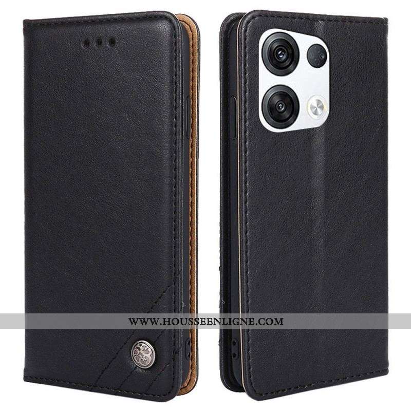 Flip Cover Oppo Reno 8 Pro Rivet Décoratif
