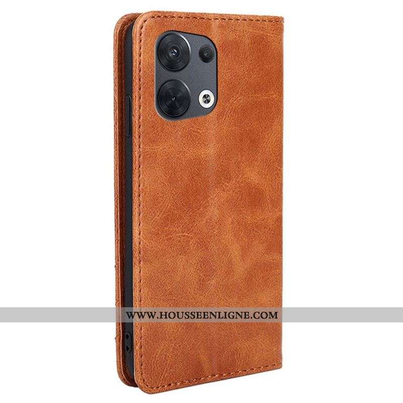 Flip Cover Oppo Reno 8 Rivet Décoratif