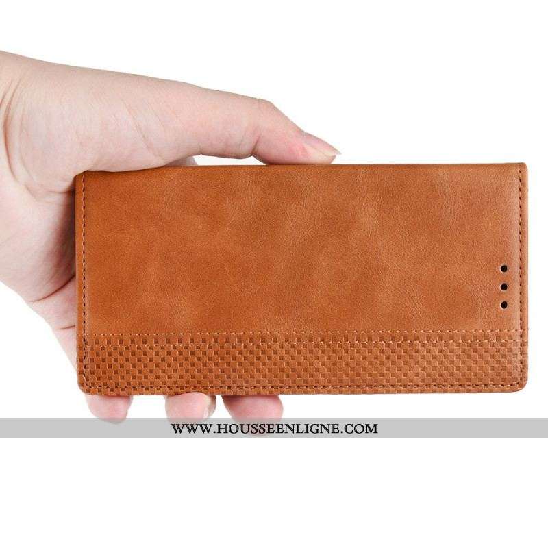 Flip Cover Oppo find X5 Effet Cuir Vintage Stylisé