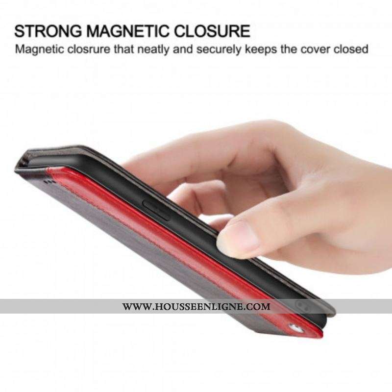 Flip Cover Samsung Galaxy A12 / M12 Bicolore Effet Cuir