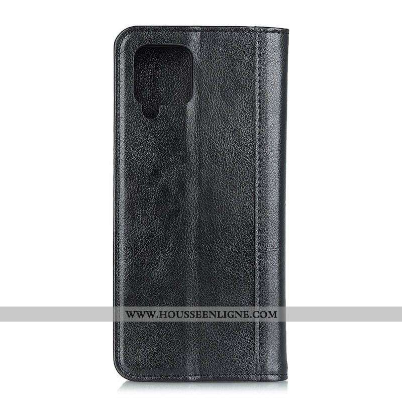 Flip Cover Samsung Galaxy A12 / M12 Cuir Fendu Coloré