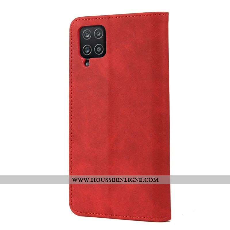 Flip Cover Samsung Galaxy A12 / M12 Effet Cuir Business Bicolore