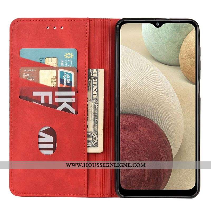 Flip Cover Samsung Galaxy A12 / M12 Effet Cuir Business Bicolore