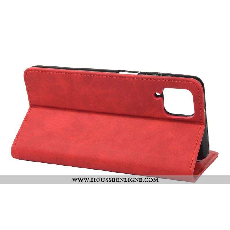 Flip Cover Samsung Galaxy A12 / M12 Effet Cuir Business Bicolore