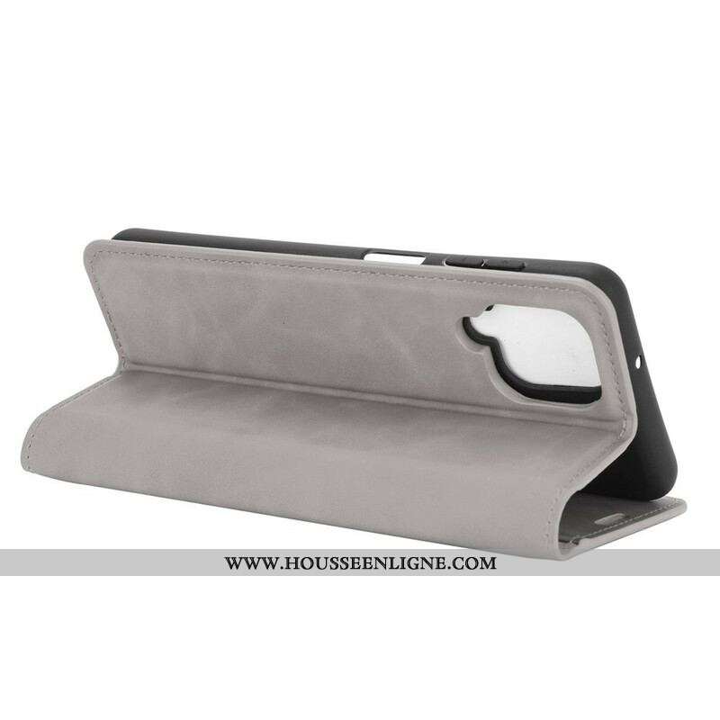Flip Cover Samsung Galaxy A12 / M12 Effet Cuir Douceur